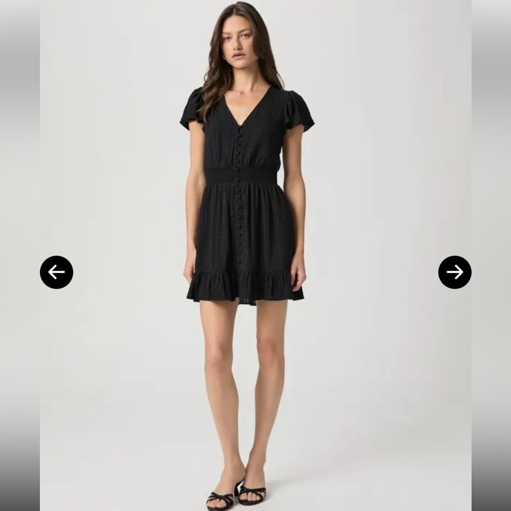 PAIGE Black Odella Mini Dress